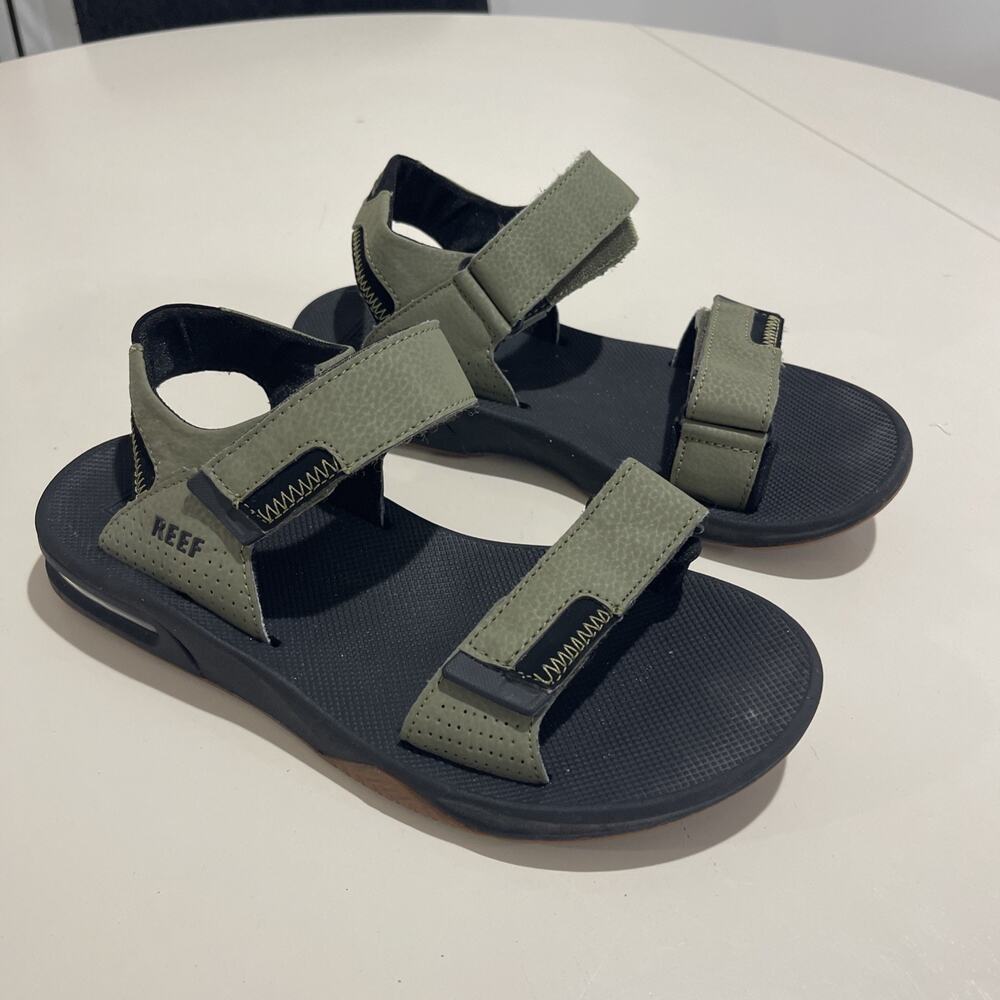 Reef Fanning Baja Bottle Opener Adjustable Strap Sandals Mens Sz 7 Green Hiking